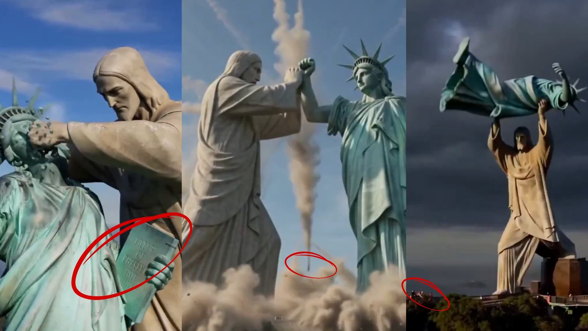 Fight Cristo x Liberdade, o simbolismo oculto geopolítico pertubador