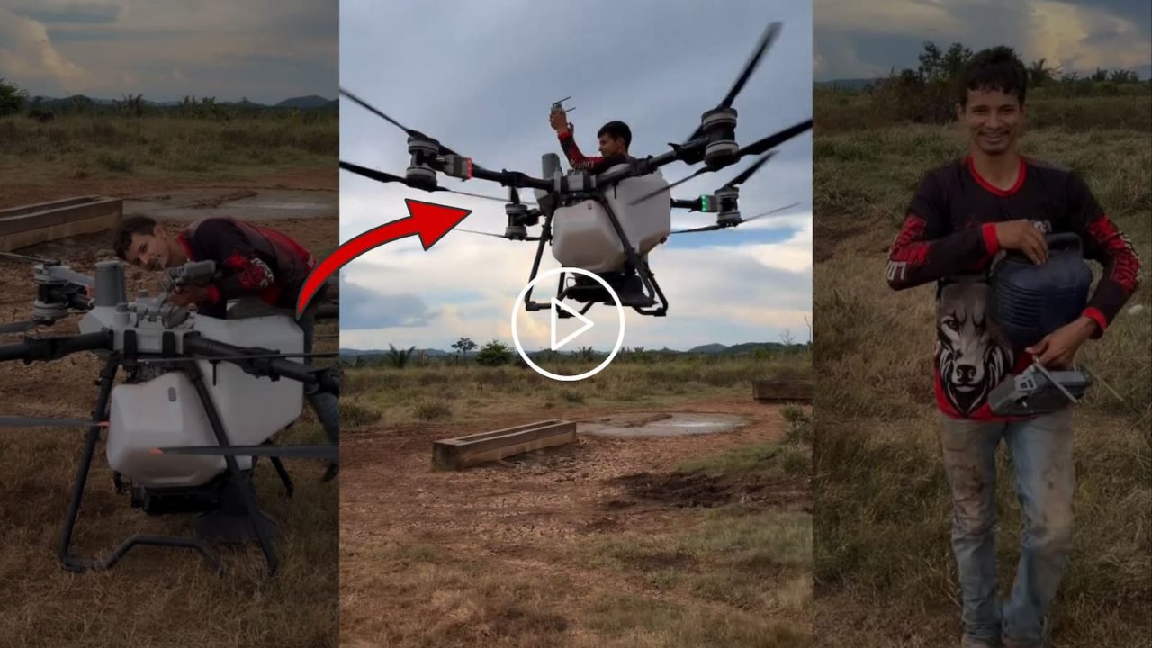 Deu Ruim: Piloto do Pará é denunciado por usar drone agrícola como helicótero
