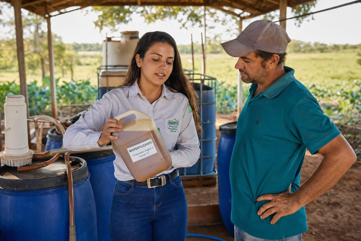 Produção de bioinsumos na propriedade rural
