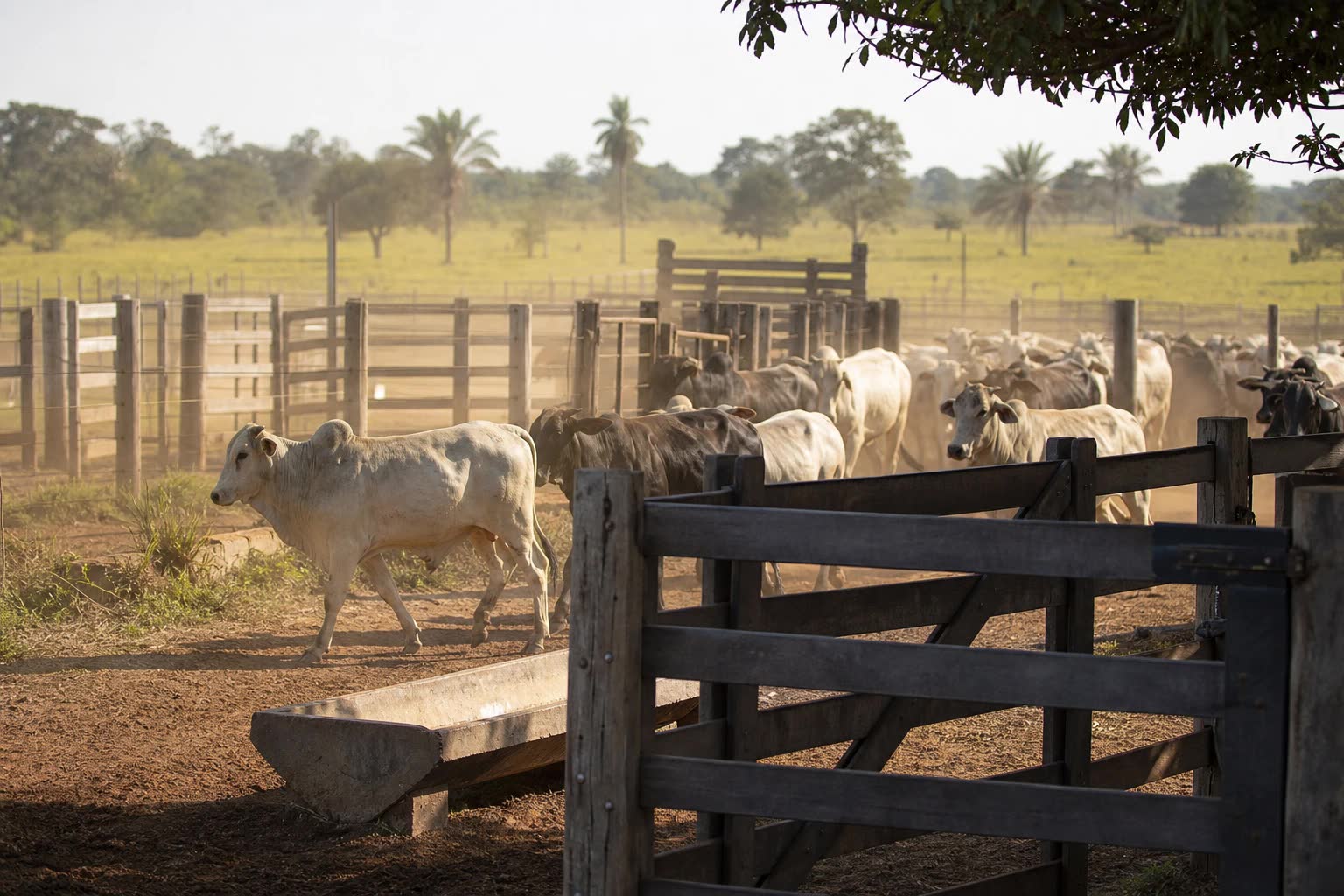 Boiada em pasto de Mato Grosso com foco no mercado da arroba