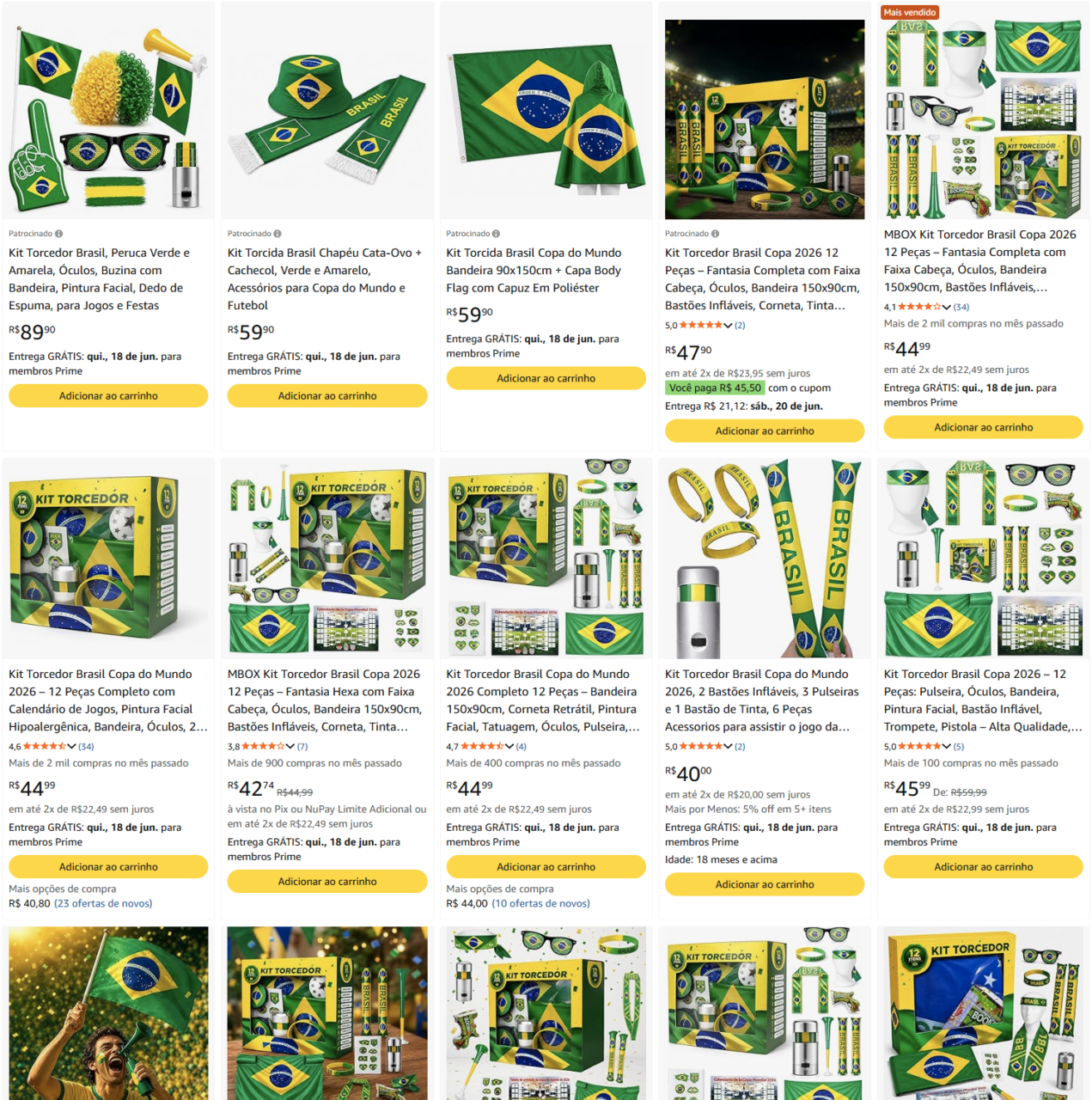 Copa 2026: Seleção EXCLUSIVA dos mais vendidos na Amazon Brasil [COM MELHOR PREÇO]